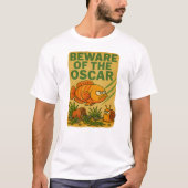 Vorsicht vor dem Oscar | Funny Angry Fish Cartoon T-Shirt (Vorderseite)