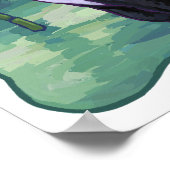 Vorsicht vor dem Panda Bear Personalisiert Room Po Poster (Ecke)