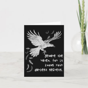 Vorsicht vor dem raven Halloween-Kostümtrick oder Karte