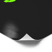 Vorsicht vor dem Schwarzen Poster des Mad Scientis (Ecke)