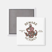 Vorsicht vor dem Tentakelmonster der Auktion Magnet (Vorderseite/Rückseite)