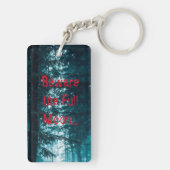 Vorsicht vor dem Vollmond Halloween-Acrylic-Schlüs Schlüsselanhänger (Rückseite)