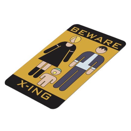 Vorsicht vor Demos Magnet (Linke Seite)