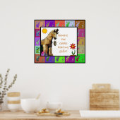 Vorsicht vor den Geeks mit Geschenken Poster (Küche)