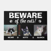 Vorsicht vor den Katzen! 3 Fotovorlage Fußmatte (Vorderseite)