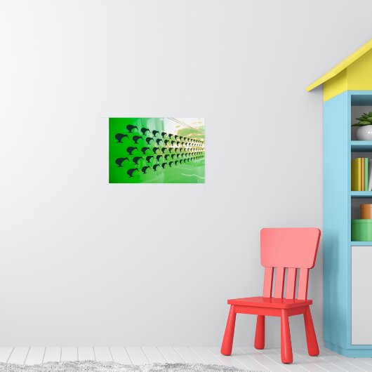 Vorsicht vor den Kiwi! Poster (Kinderzimmer 1)