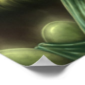 Vorsicht vor der Holzkanavas-Print Poster (Ecke)