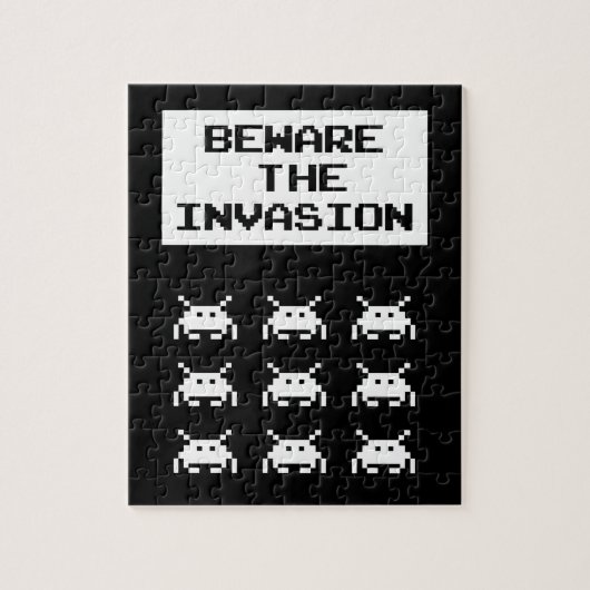 Vorsicht vor der Invasion, Geek Design Puzzle (Vertikal)