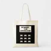 Vorsicht vor der Invasion, Geek Design Tragetasche (Vorne)