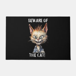 Vorsicht vor der Katze Fußmatte