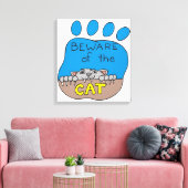 Vorsicht vor der Katze Leinwanddruck (Insitu (Wohnzimmer))