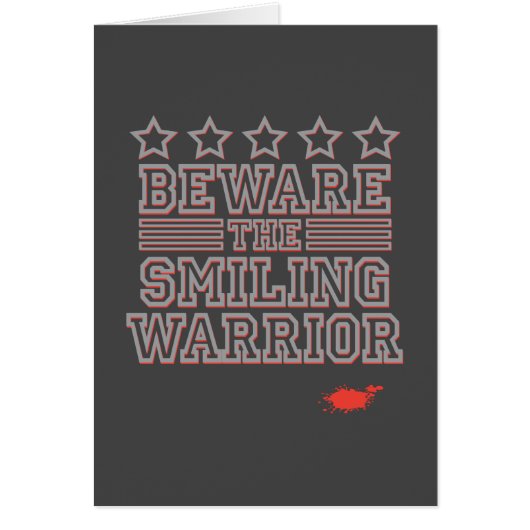 Vorsicht vor der Lächelnden Krieger-GFX-Karte (Vorne)
