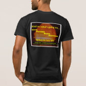 Vorsicht vor der Leuchtkraft T-Shirt (Rückseite)