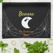 Vorsicht vor der modernen minimalistischen Geist H Geschirrtuch (Gefaltet)