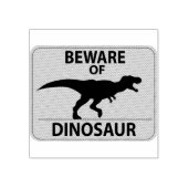 Vorsicht vor Dinosaurier Gummistempel (Prägung)