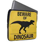 Vorsicht vor Dinosaurier Laptopschutzhülle (Vorne Rechts)