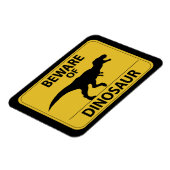 Vorsicht vor Dinosaurier Magnet (Linke Seite)