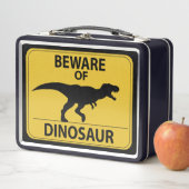 Vorsicht vor Dinosaurier Metall Brotdose (Beispiel)