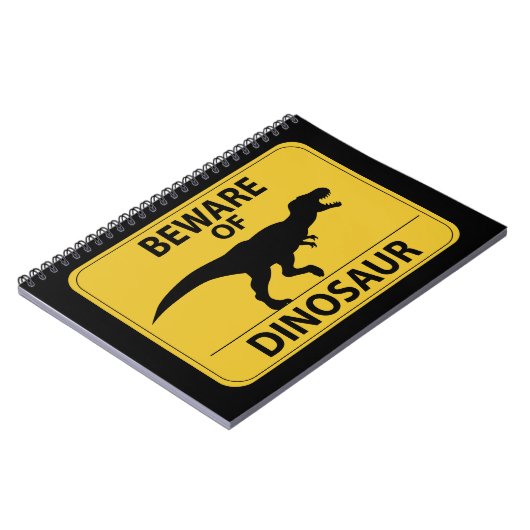Vorsicht vor Dinosaurier Notizblock (Linke Seite)