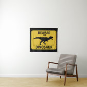 Vorsicht vor Dinosaurier Wandteppich (Beispiel (Horizontal))