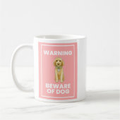 Vorsicht vor Doodle Dog Comic Tasse (Links)