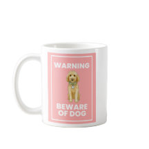 Vorsicht vor Doodle Dog Comic Tasse