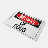 Vorsicht vor Doug Doormat Fußmatte (Schrägansicht)