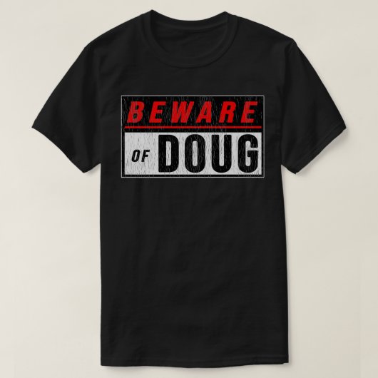 Vorsicht vor Doug Funny Spaß Dog Dragonball Shirt (Design vorne)