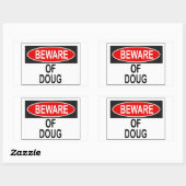 Vorsicht vor Doug Sticker (Blatt)