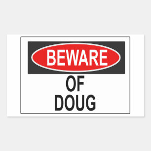 Vorsicht vor Doug Sticker
