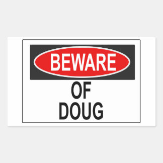 Vorsicht vor Doug Sticker