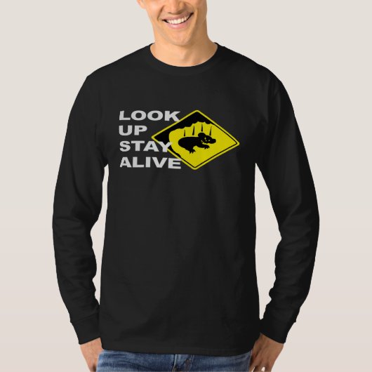 Vorsicht vor Drop Bears aufpassen Bleibe Alive Fun T-Shirt (Vorderseite)