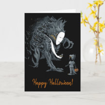 Vorsicht vor einem Trick zu Halloween