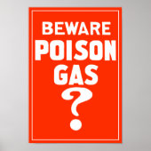 Vorsicht vor Giftgas? - WW1 Poster (Vorne)