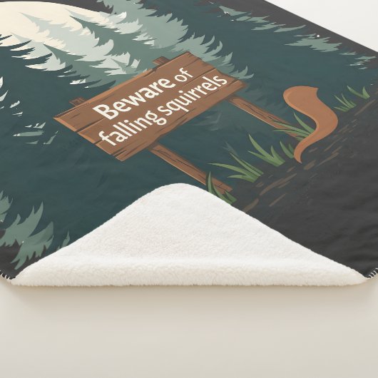 Vorsicht vor herabfallenden Eichhörnchen-T - Shirt Sherpadecke (3/4)