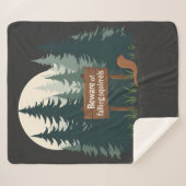 Vorsicht vor herabfallenden Eichhörnchen-T - Shirt Sherpadecke (Vorderseite (Horizontal))