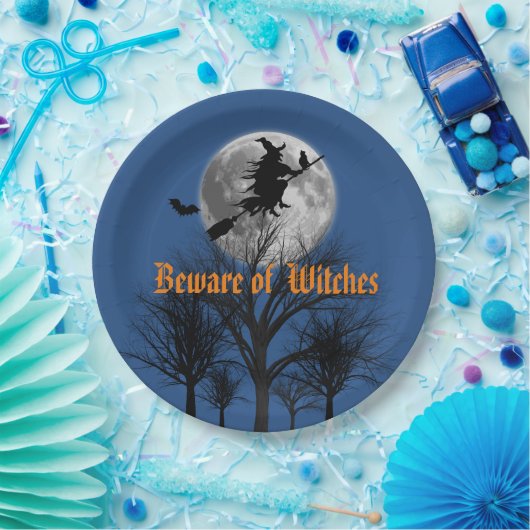 Vorsicht vor Hexen Pappteller (Party)