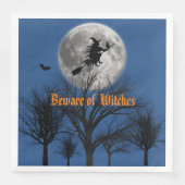 Vorsicht vor Hexen Serviette (Vorderseite)