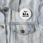 Vorsicht vor Hitchwanderungen Geister Funny Hallow Button (Beispiel)