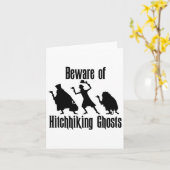 Vorsicht vor Hitchwanderungen Geister Funny Hallow Karte (Gelbe Blume)