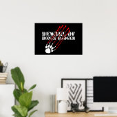 Vorsicht vor Honigausweis Poster (Heimbüro)