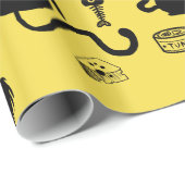 Vorsicht vor Hungry Cats! Geschenkpapier (Rolleneckpunkt)
