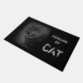 Vorsicht vor Katze Doormat Fußmatte (Schrägansicht)