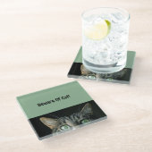 Vorsicht vor katzengrünem Untersetzer (Schrägansicht)