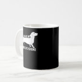 Vorsicht vor Killer Dackel T - Shirt Kaffeetasse (Vorderseite Links)