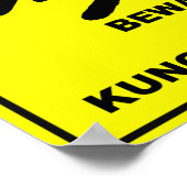 Vorsicht vor Kung Fu Meister Poster (Ecke)
