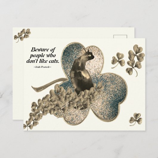 Vorsicht vor Menschen, die Katzen nicht mögen Postkarte (Vorne/Hinten)