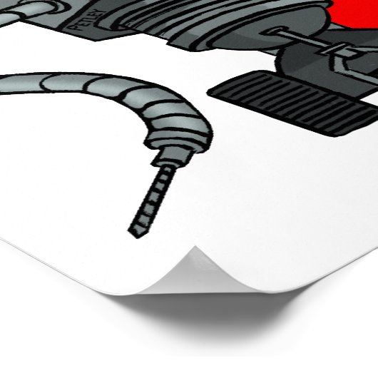 Vorsicht vor Nerd Poster (Ecke)