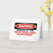 Vorsicht vor Neuseeländischer Huntaway Karte (Gelbe Blume)