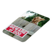 Vorsicht vor Niedlichem kleinen Hund Magnet (Linke Seite)